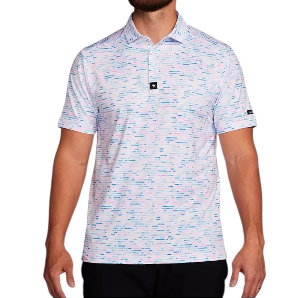 Bad Birdie Jet Stream Men's Short Sleeve Golf Polo